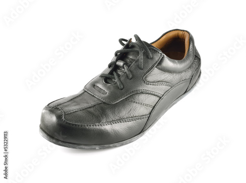 men's Black Leather Shoe