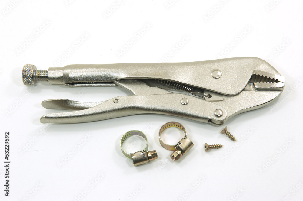 tools on white background tools on white background