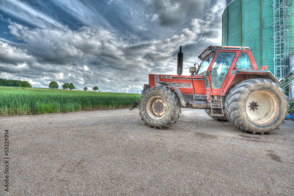 traktor am feld