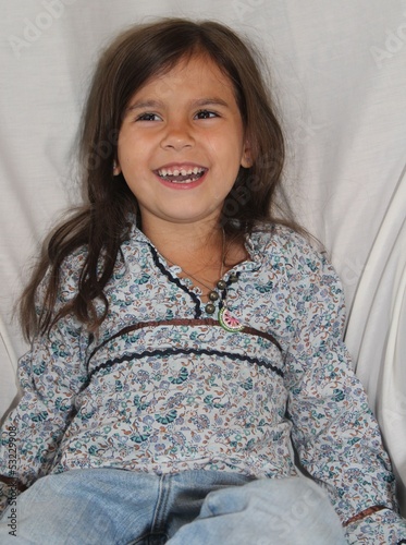 Smiling Alaska Native Girl