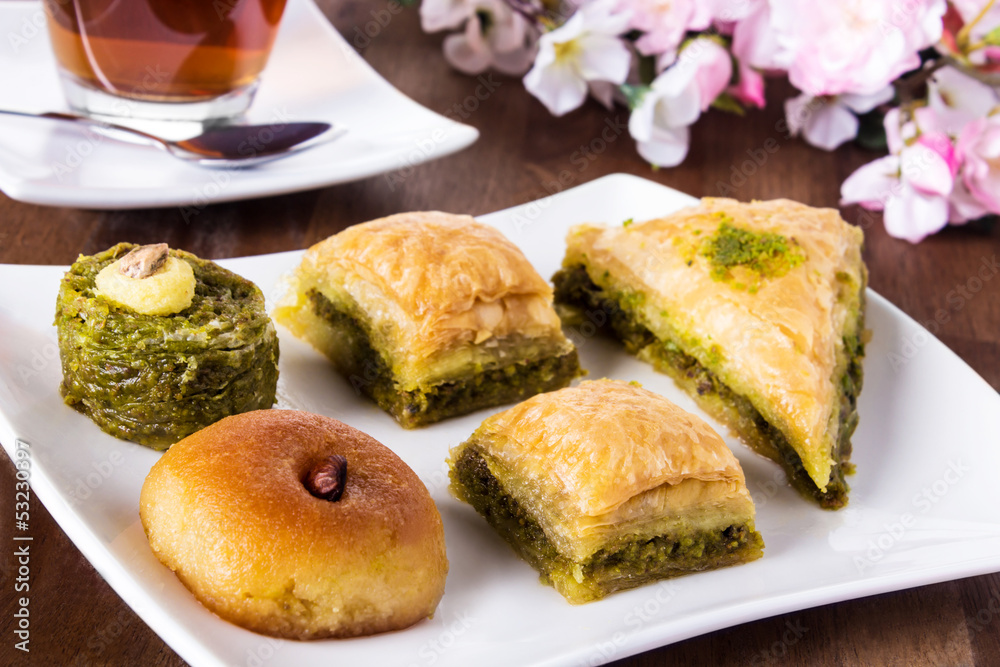 Türkischer Dessertteller Türkischer Dessertteller