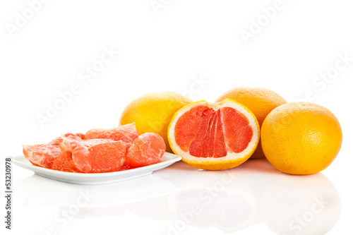 Fototapeta Naklejka Na Ścianę i Meble -  grapefruit isolated on white background