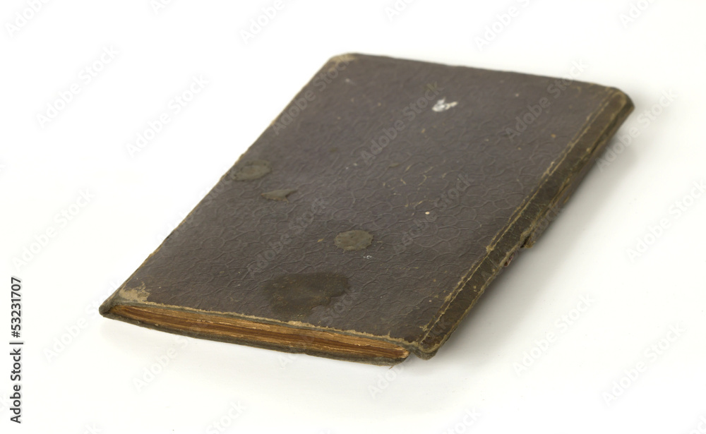 Old book (Ancient book) isolated on white background Old book (Ancient book) isolated on white background