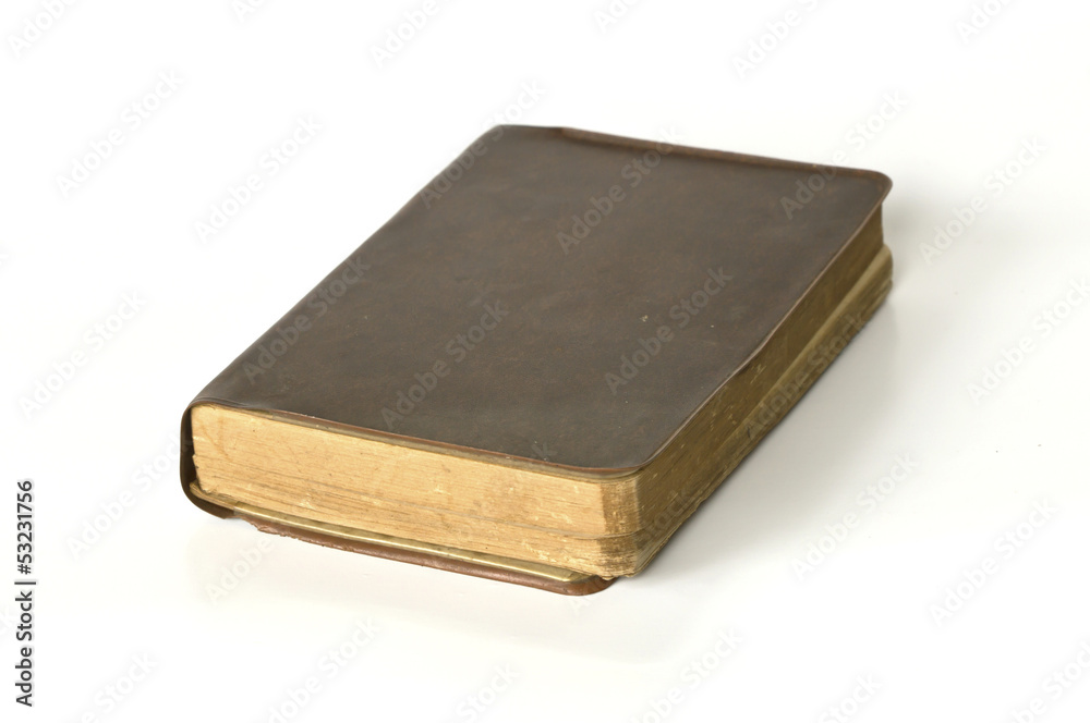 Old book (Ancient book) isolated on white background Old book (Ancient book) isolated on white background