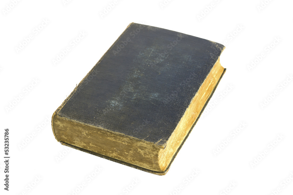Old book isolated on white background Old book isolated on white background