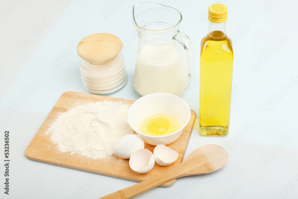 Different products to make bread