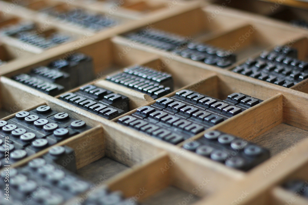 Naklejka premium Bleisatz