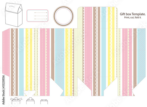 Gift box template