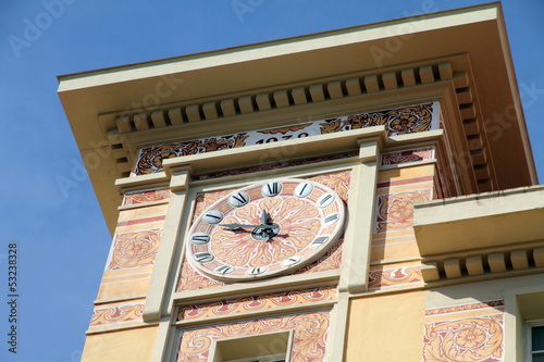 L aPoste Post building, Ajaccio, Corsica Island. France