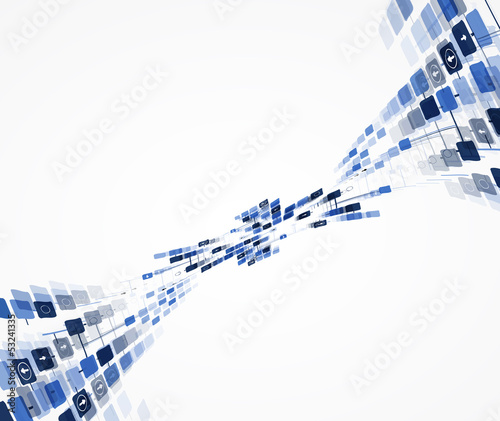 science futuristic internet high computer technology business