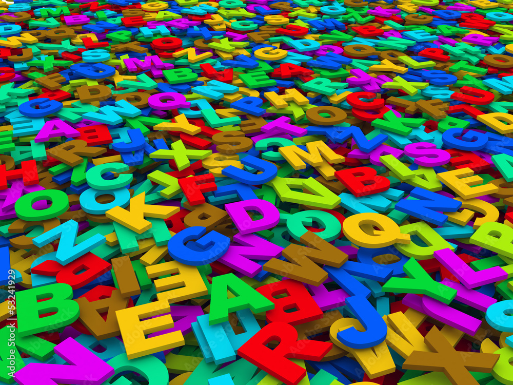 Fototapeta premium letters of the English alphabet.