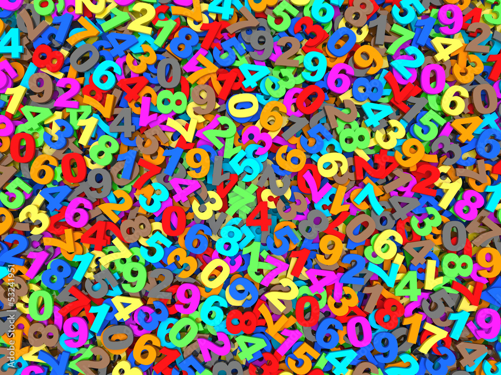 Background of numbers.