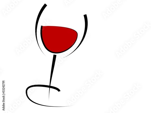 Glas Rotwein - Tribal