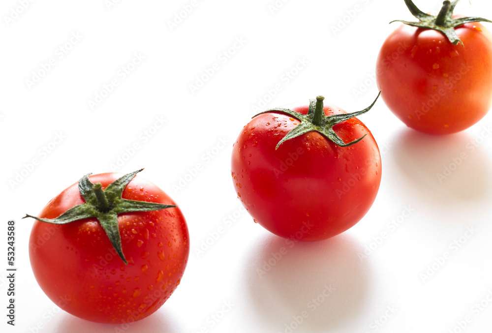 Three fresh tomato