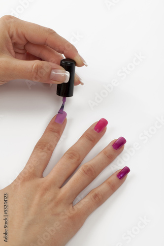 nail polish manicured
