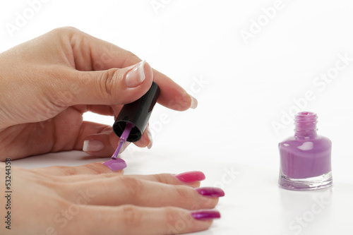 nail polish manicured