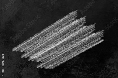 Kreideschraffur auf einer Tafel