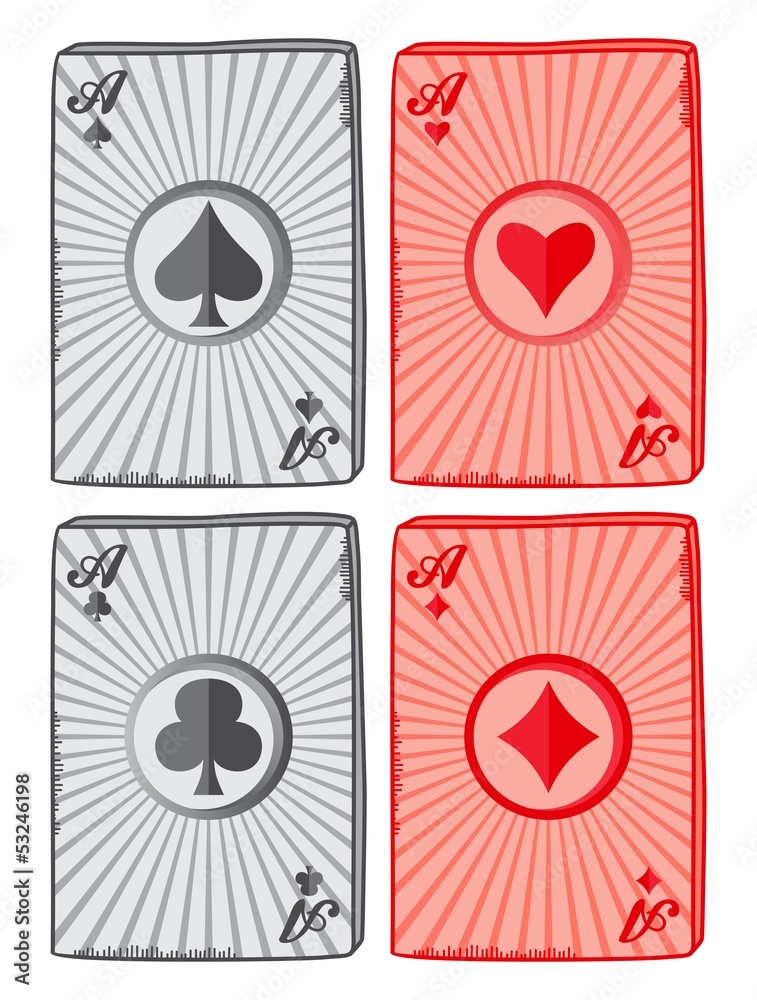 Fototapeta premium ace card suit