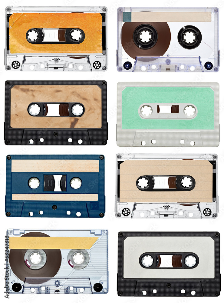 Fototapeta premium music audio tape vintage