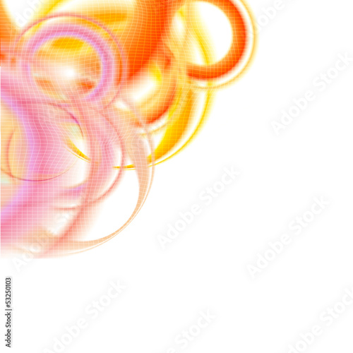 abstract background into corner