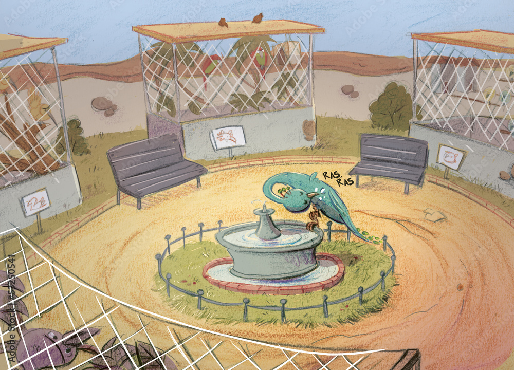 Fototapeta premium pavo en el zoo