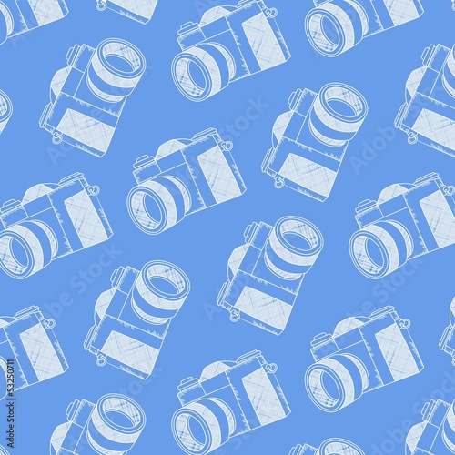 photography camera blue pattern