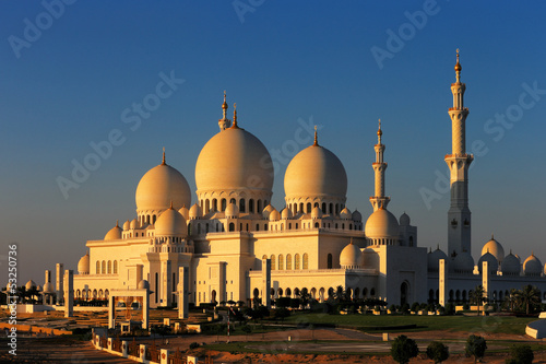 Sheikh Zayed Grand Mosque, Abu Dhabi is the largest in the UAE