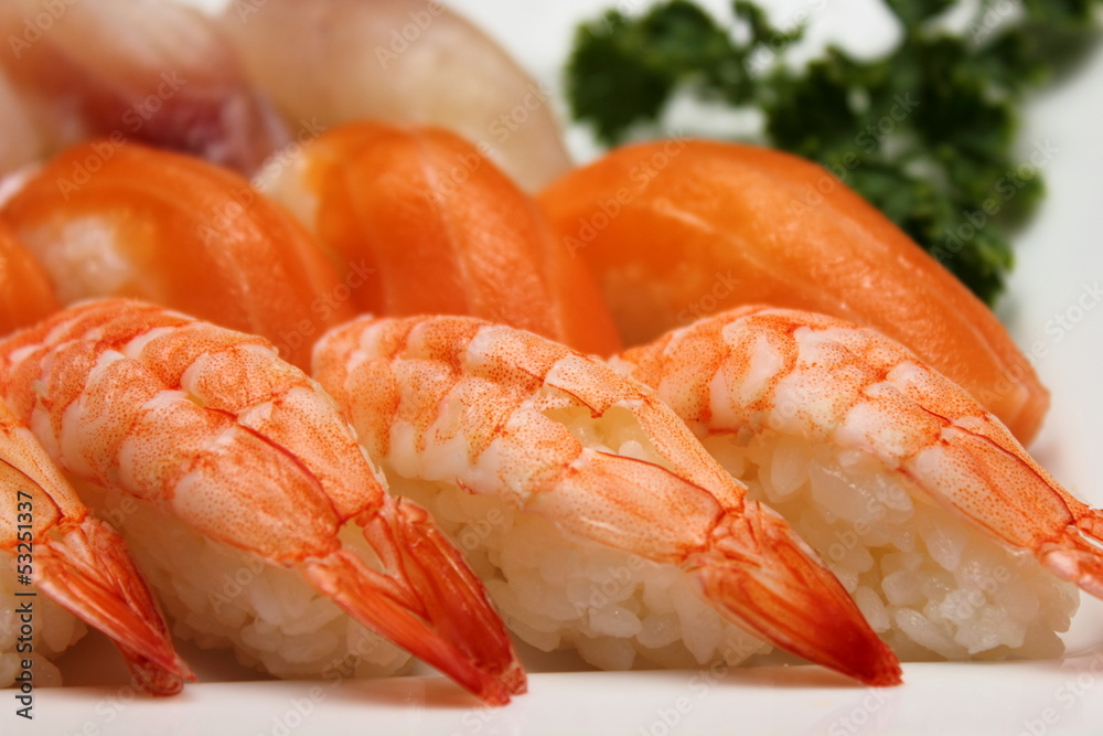 Maki Sushi on the plate