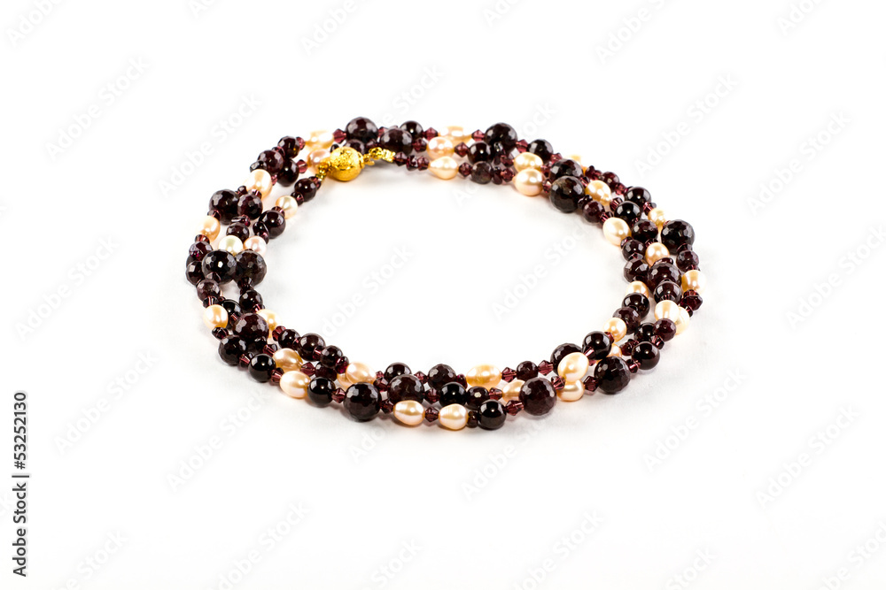 bead and pearl necklace