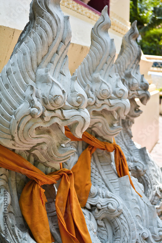 Dragon statue in temple Thailand