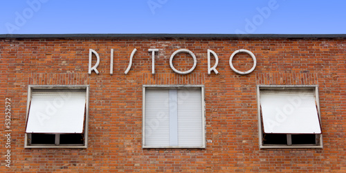 Photos Close-up on 1930s Italian Public Building