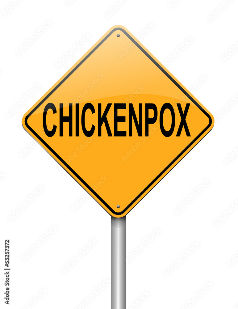 Chickenpox concept. Chickenpox concept.