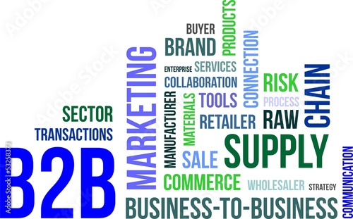 word cloud - b2b