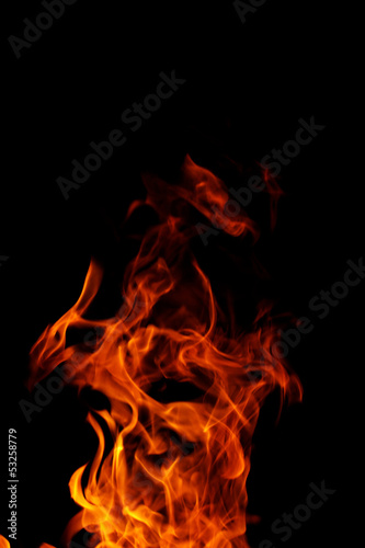 fire on black background © nagydodo