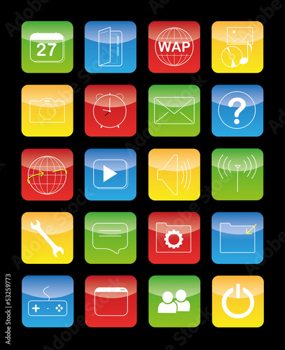 Icons Handy App Phone Smartphone Tablet Web 3