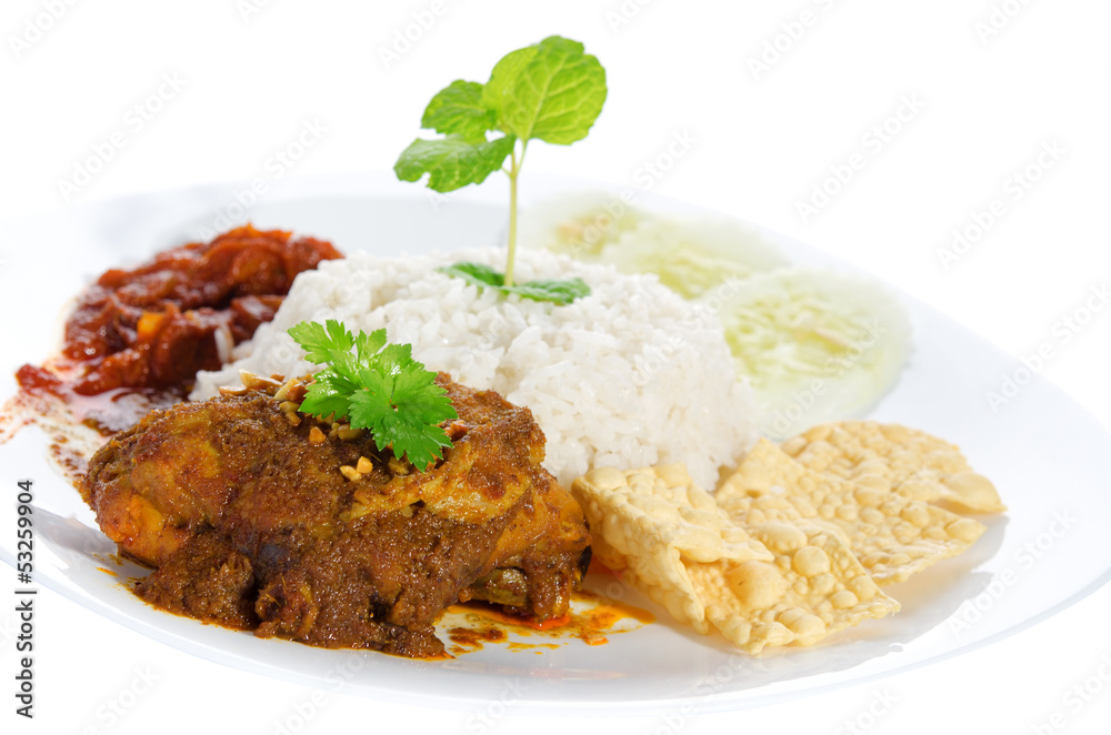 Nasi lemak traditional malay food Nasi lemak traditional malay food
