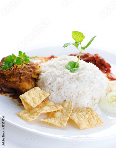 Malay food Nasi lemak