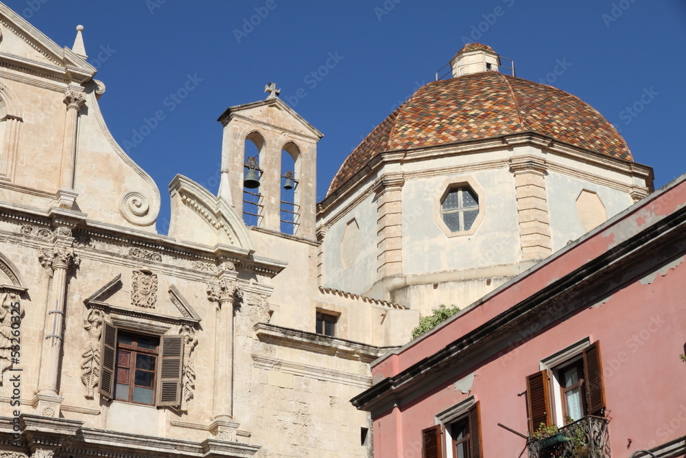 Church of San Michele, Cagliari, Sardinia, Italy