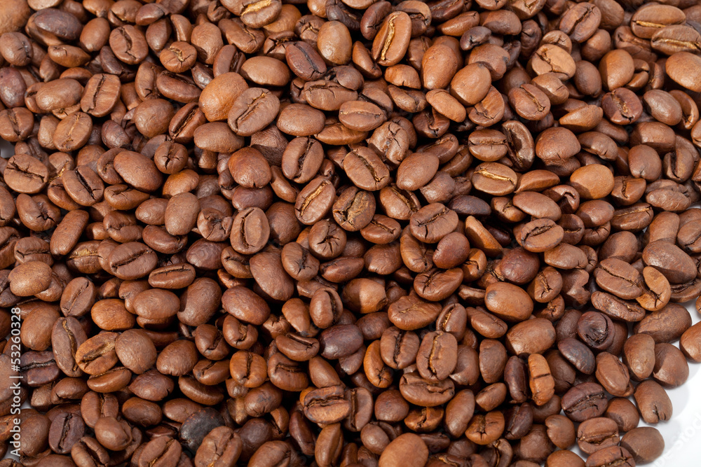 coffee beans close up isolated on white coffee beans close up isolated on white