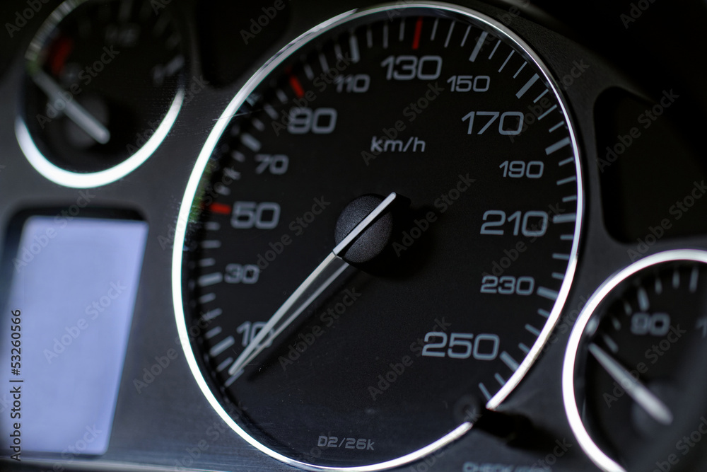 Close up modern car dashboard Close up modern car dashboard
