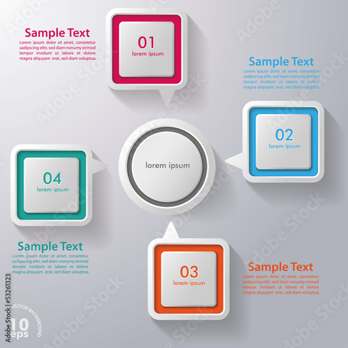 Colorful Speech Bubbles Window