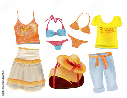 set of summer clothes for girls