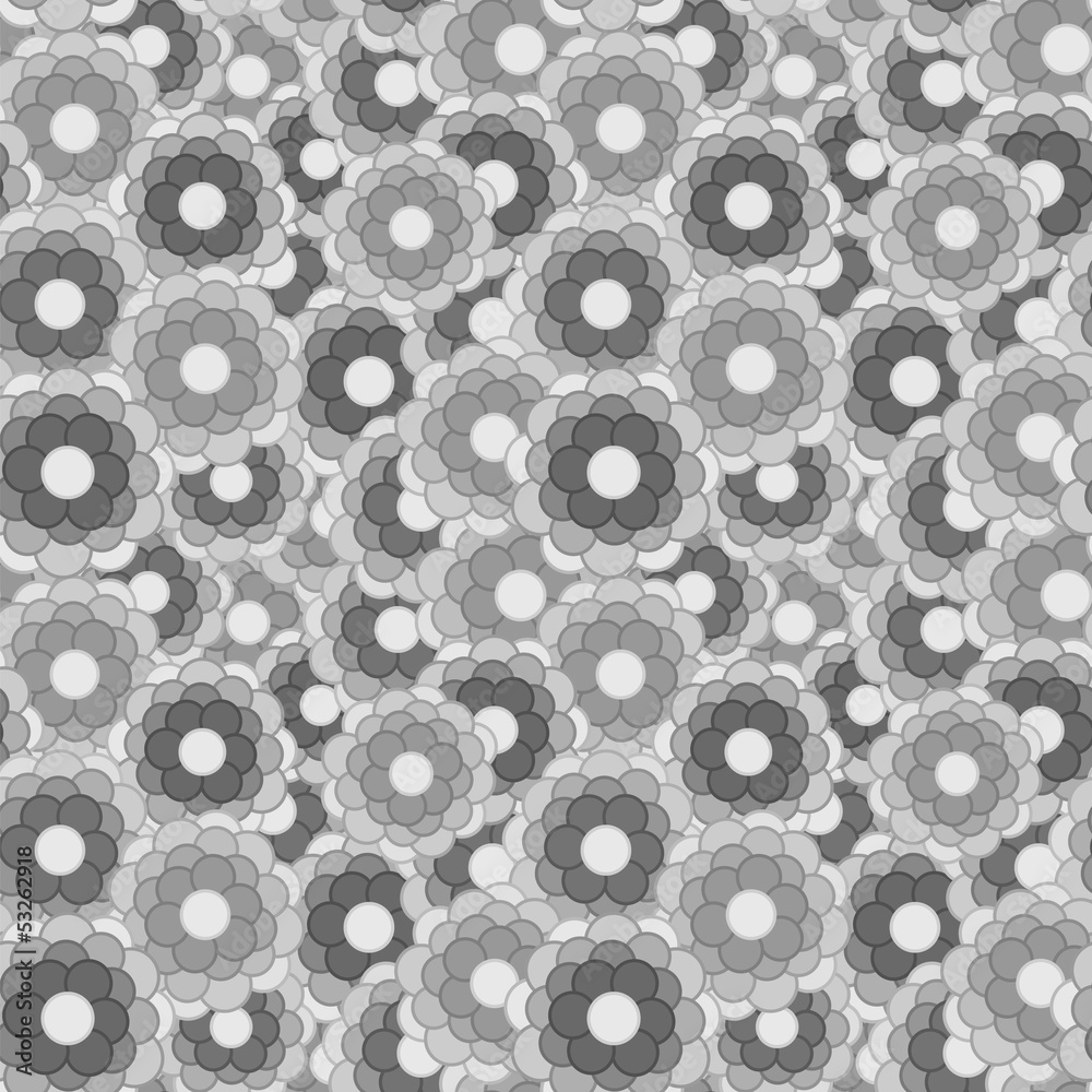 Flower Buds Grayscale Flower Buds Grayscale
