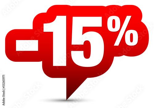 Icon Sale "-15%" Red