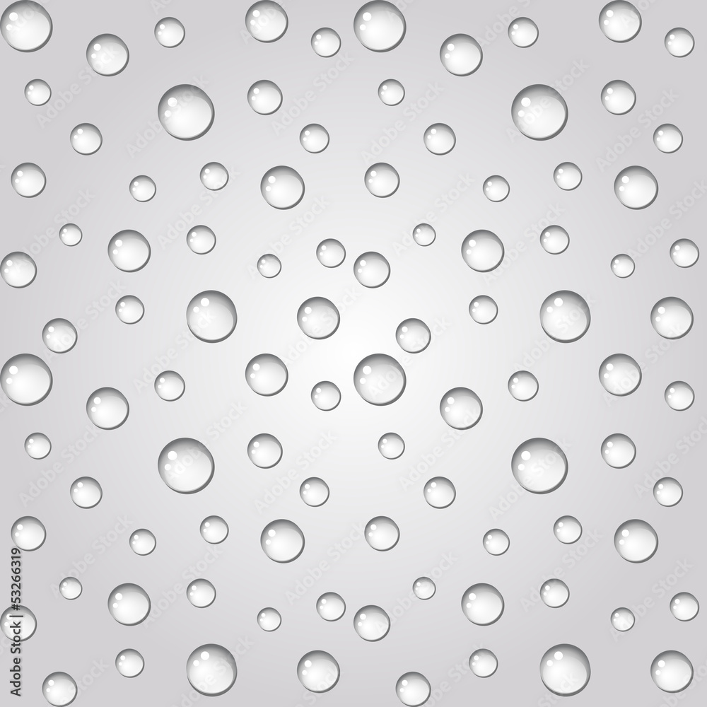 Water drops background. Seamless. Vector