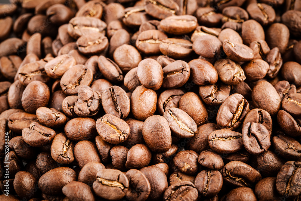 Coffee beans background