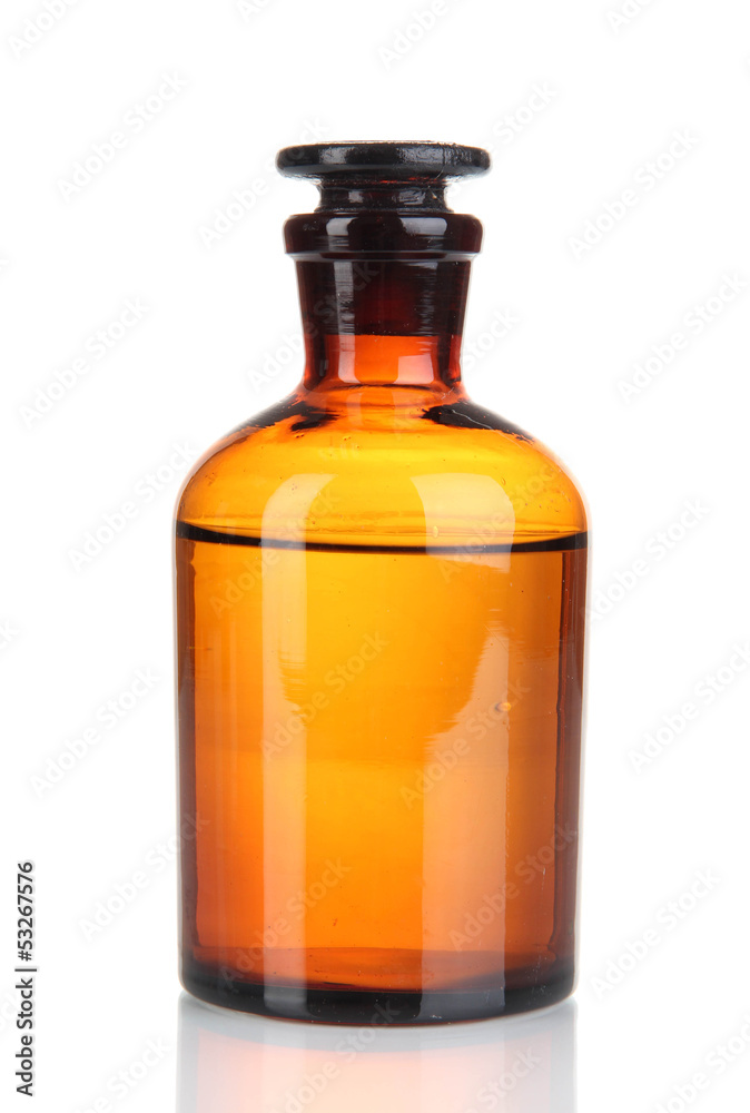 Medicine bottle isolated on white