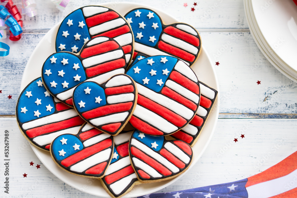 Obraz premium Patriotic cookies