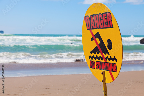 Danger - no swimming