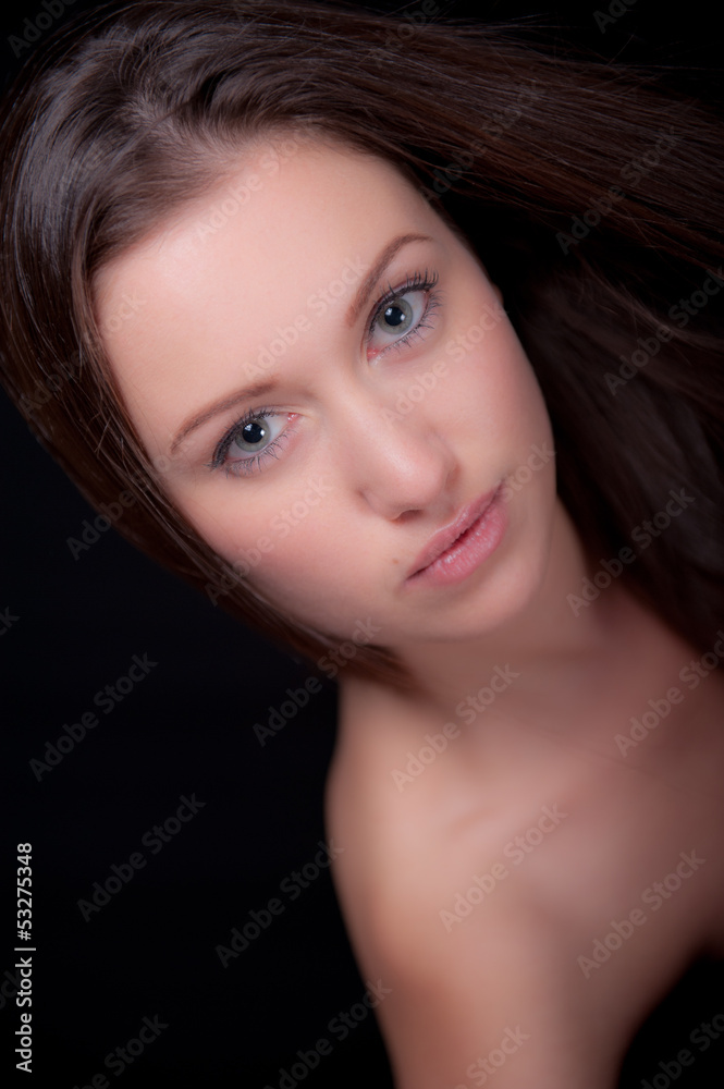 Obraz premium Portrait Of Beautiful Young Woman